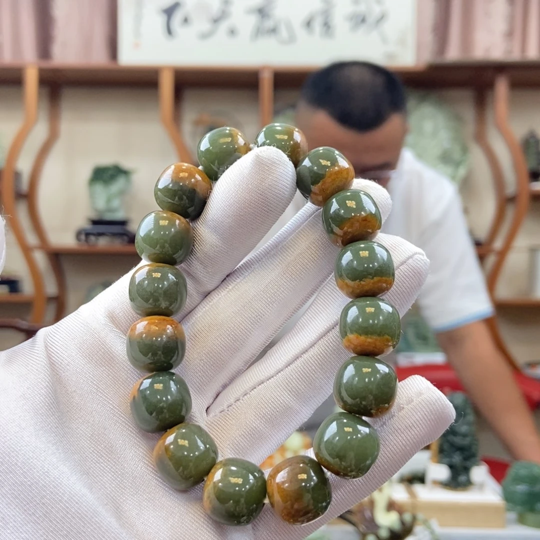 和田玉未镶嵌手链