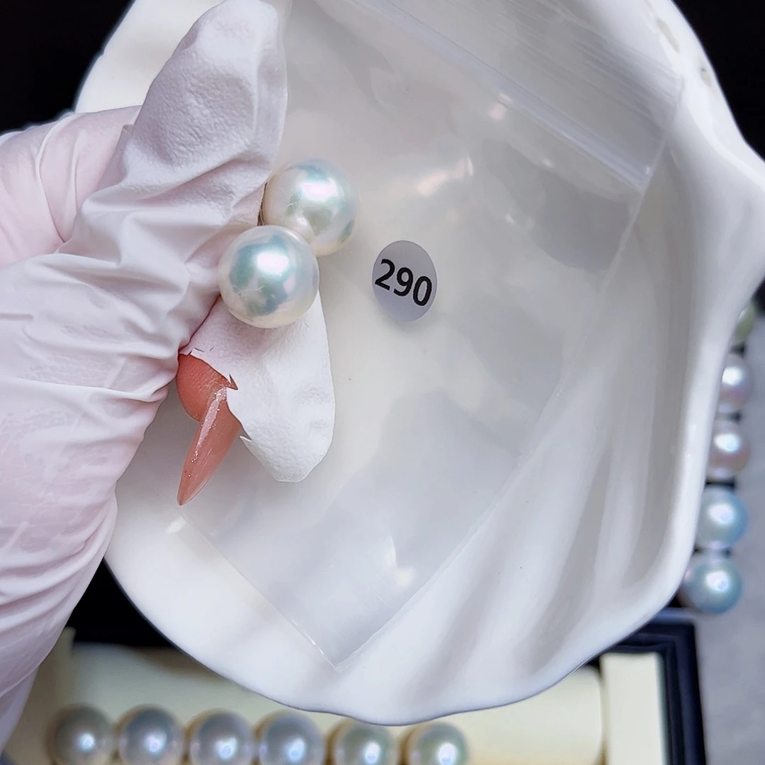 ****诗耳饰银S925镶嵌淡水珍珠