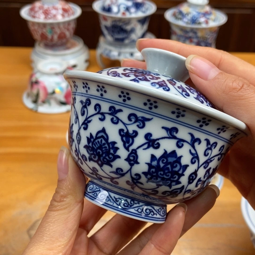 手绘现代茶具非古董