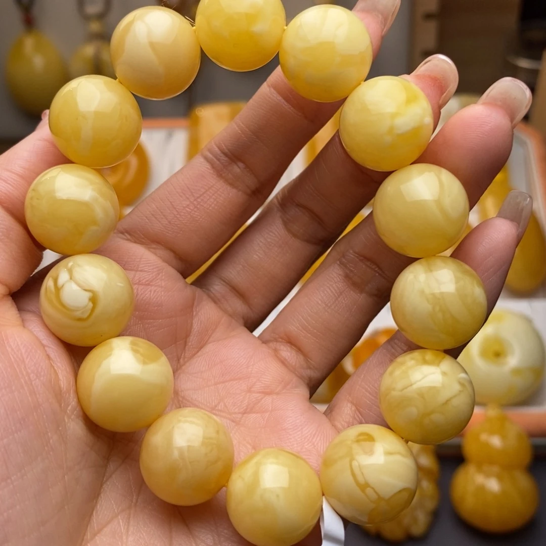 蜜蜡手串未镶嵌星****谷，