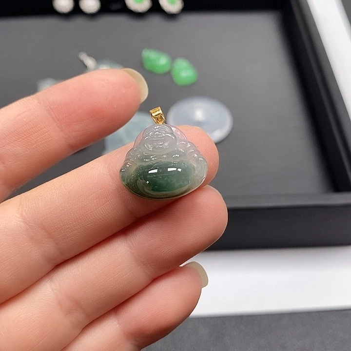 颈饰未镶嵌翡翠佛公