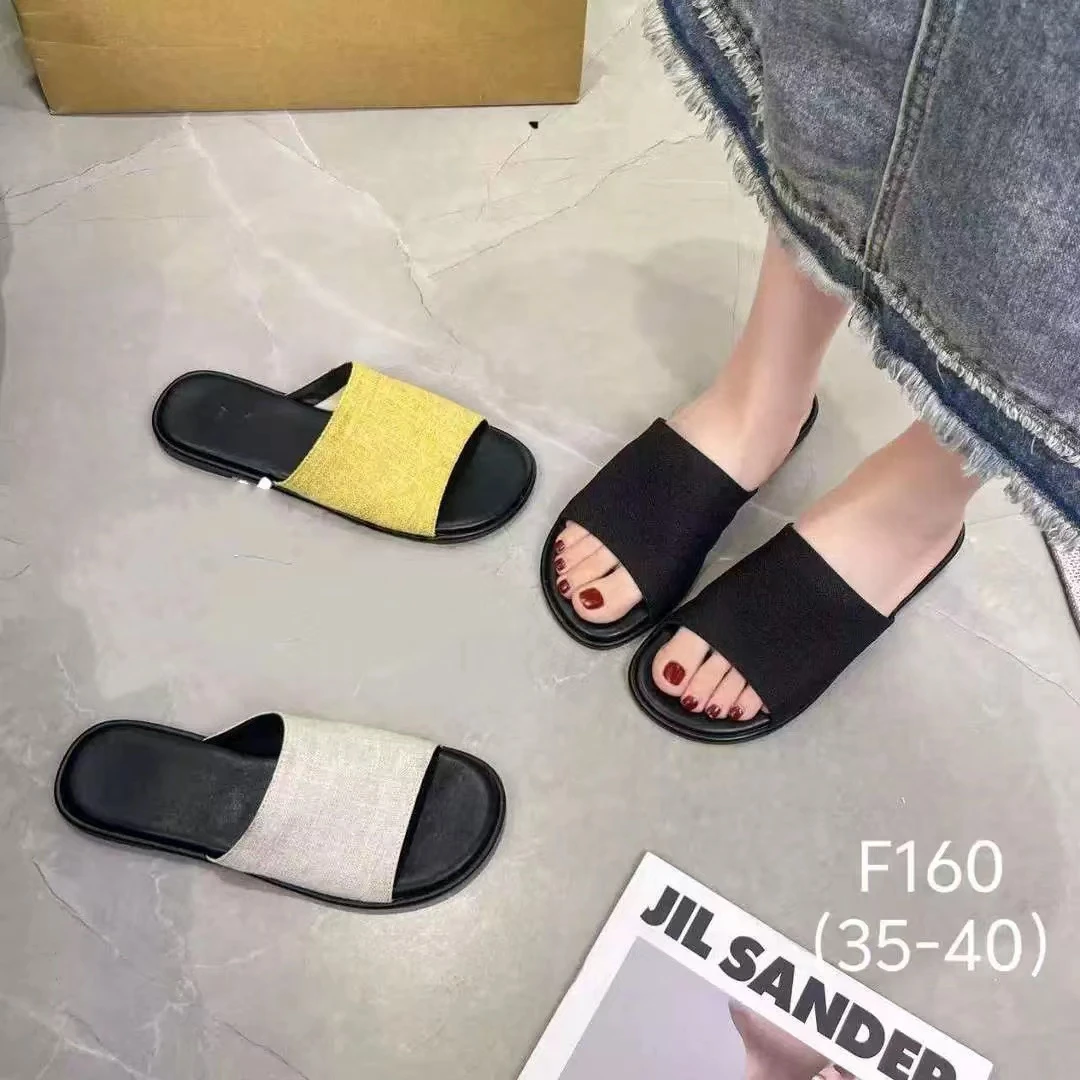 夏款法式拖鞋女新款配裙子仙女风透气拖鞋F160