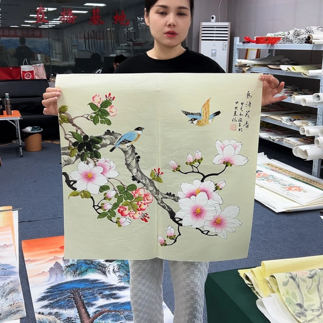 国画宣纸国画纯手绘作品