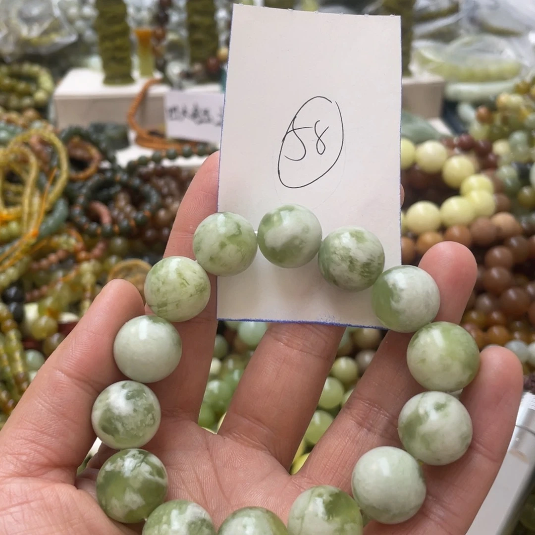 蛇纹石玉手链未镶嵌