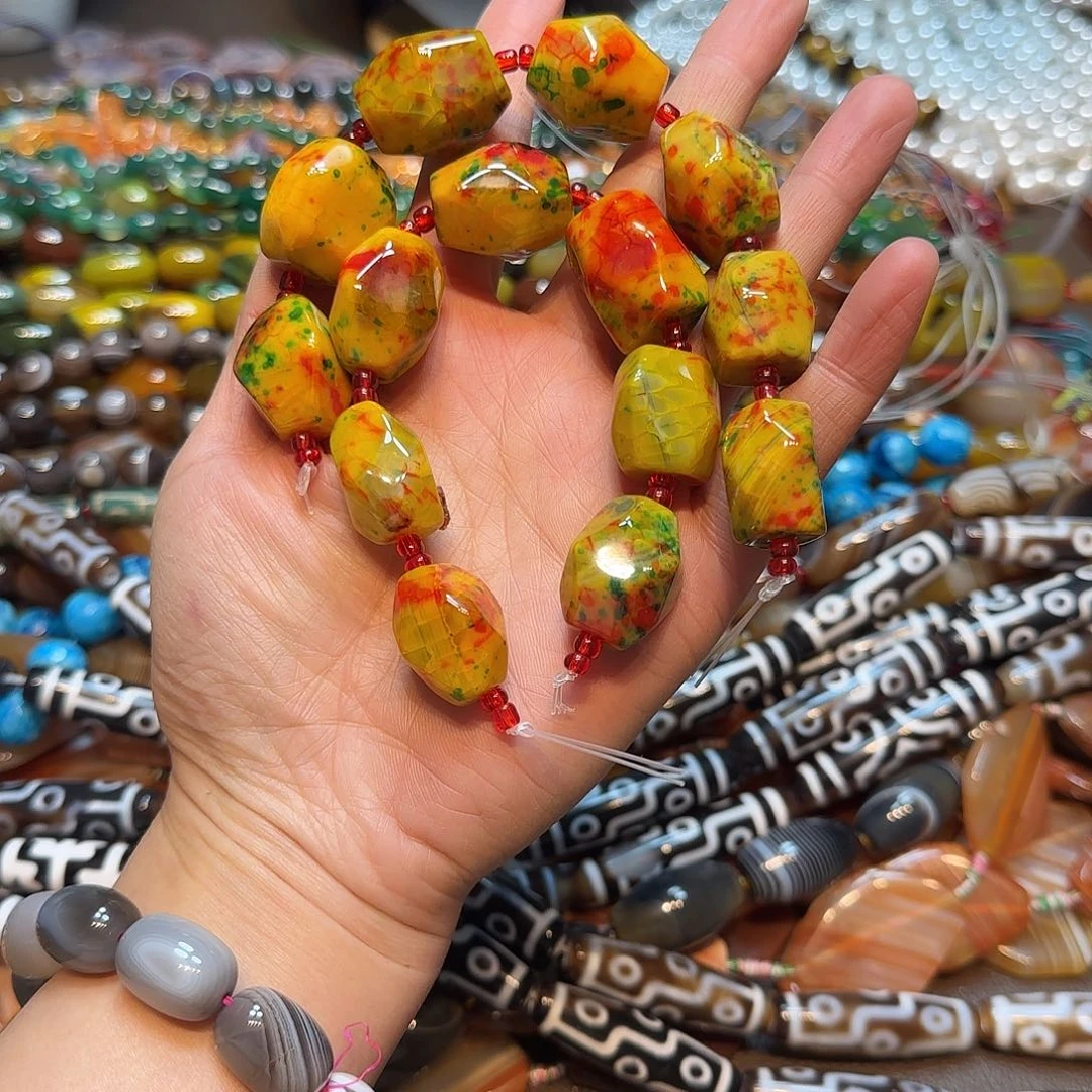 玛瑙/玉髓合金珠宝半成品玛瑙随行一条