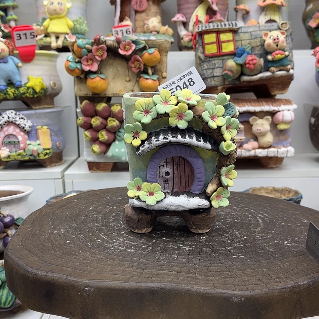 大***毛花盆048白狐瑕大毛毛