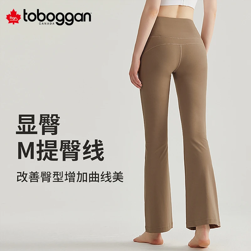 toboggan加拿大雪橇春季新款舒适高腰修身喇叭裤 CA352