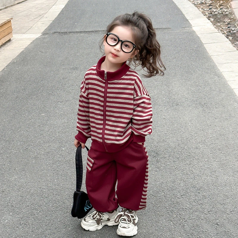 女童运动套装小童洋气时髦秋装儿童女宝休闲小女孩两件套秋款衣服