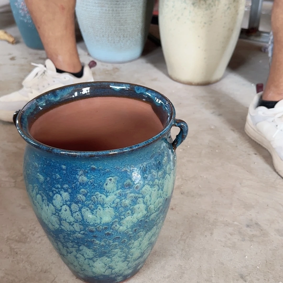 紫砂花盆杨杨花盆0820-319