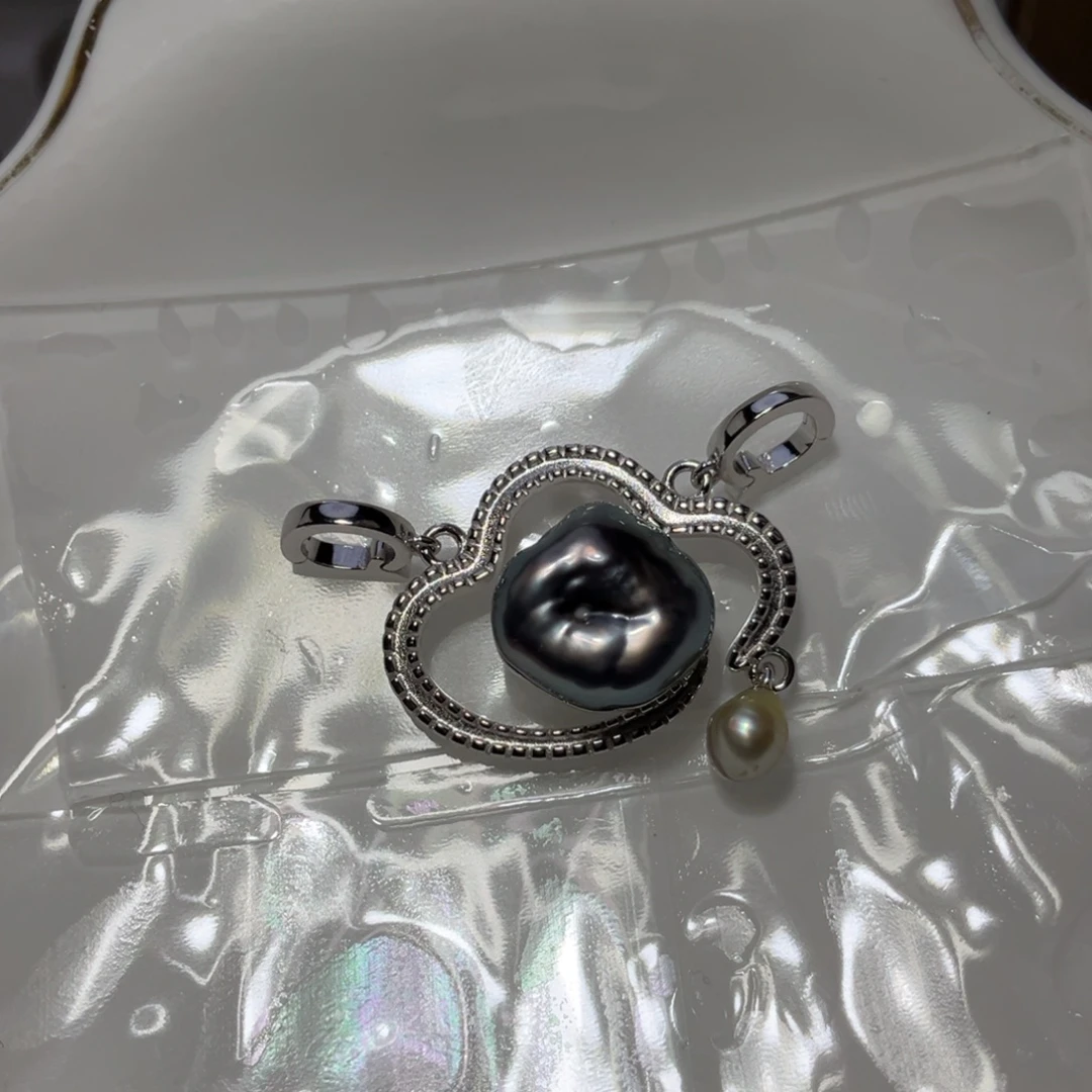 颈饰海水珍珠银S925镶嵌