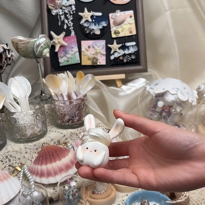 天然贝壳手工冰箱贴