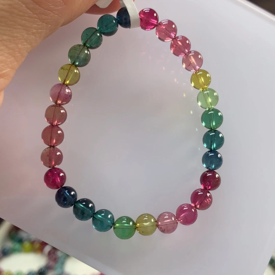 碧玺手链未镶嵌6.6左右