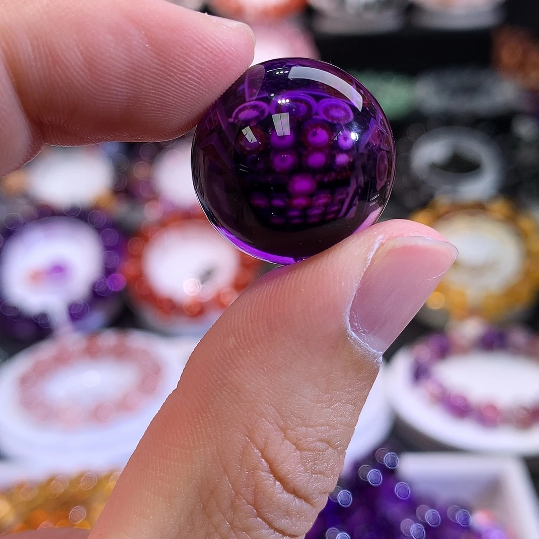 未镶嵌紫晶颈饰乌拉圭紫水晶全净体21m