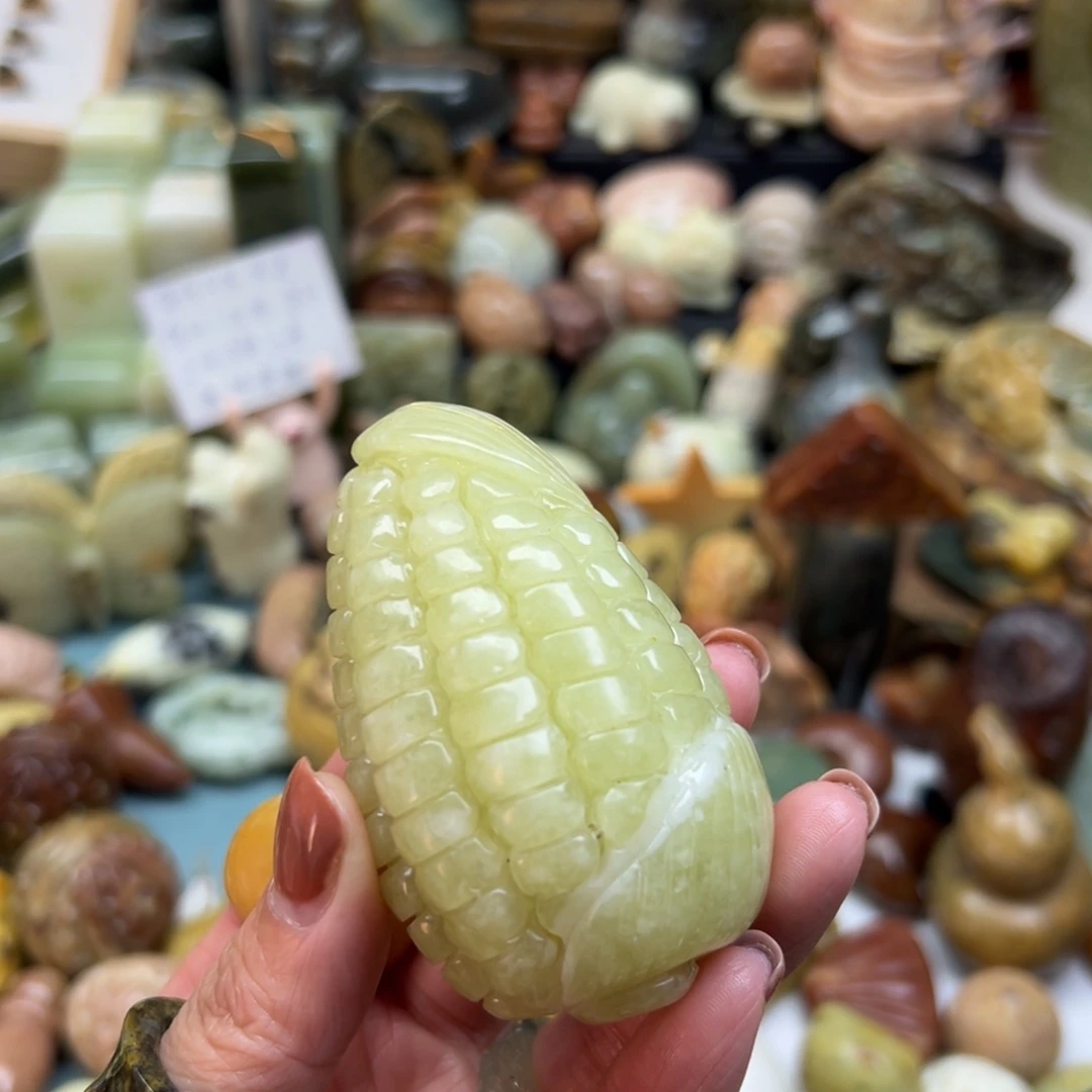 侑***1岫玉未镶嵌颈饰辽阳料玉米手玩