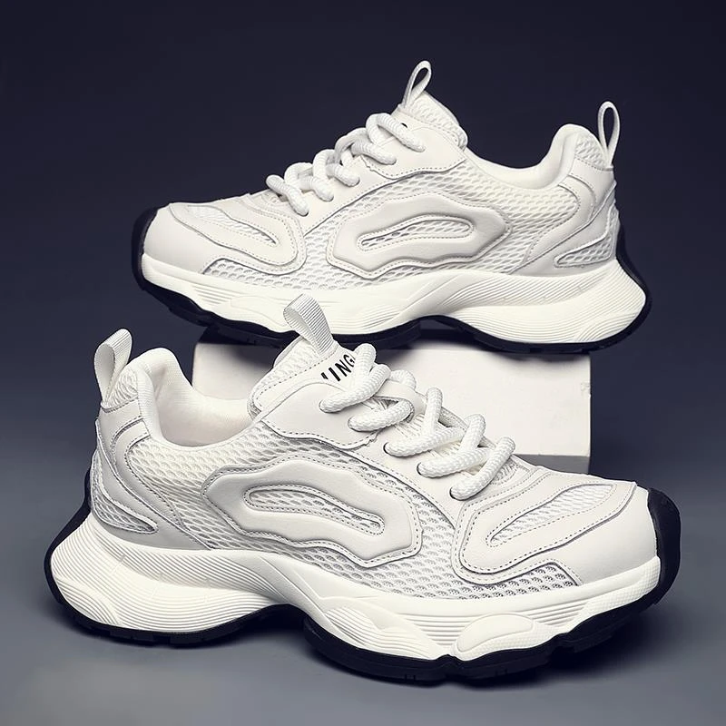 爱赫蒙2025爆款男鞋夏季透气新款网面鞋子男老爹鞋男士休闲运动鞋