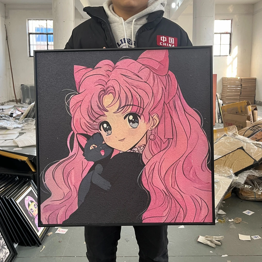 美少女战士卧室床头挂画卡通动漫客厅装饰画可爱小樱6060