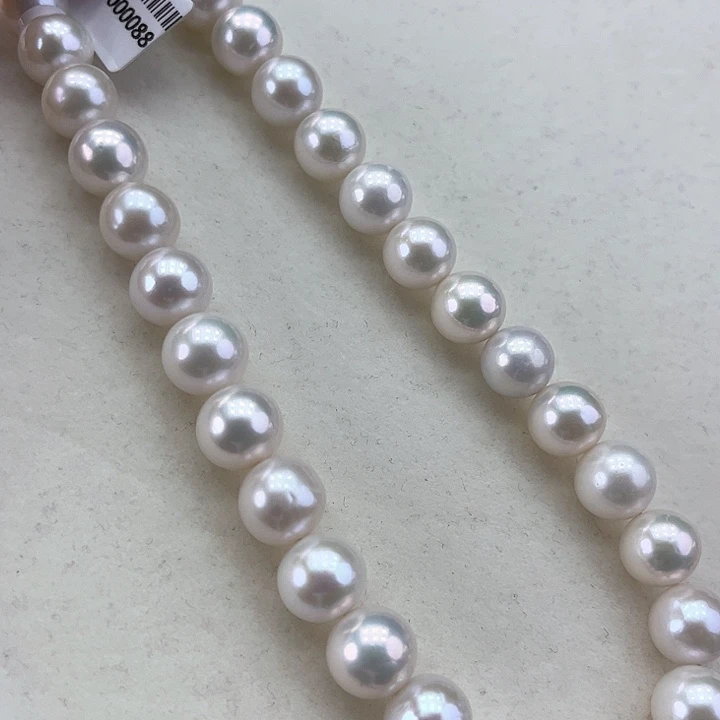 淡水珍珠颈饰银S925镶嵌➕10-11高品炫彩澳绿