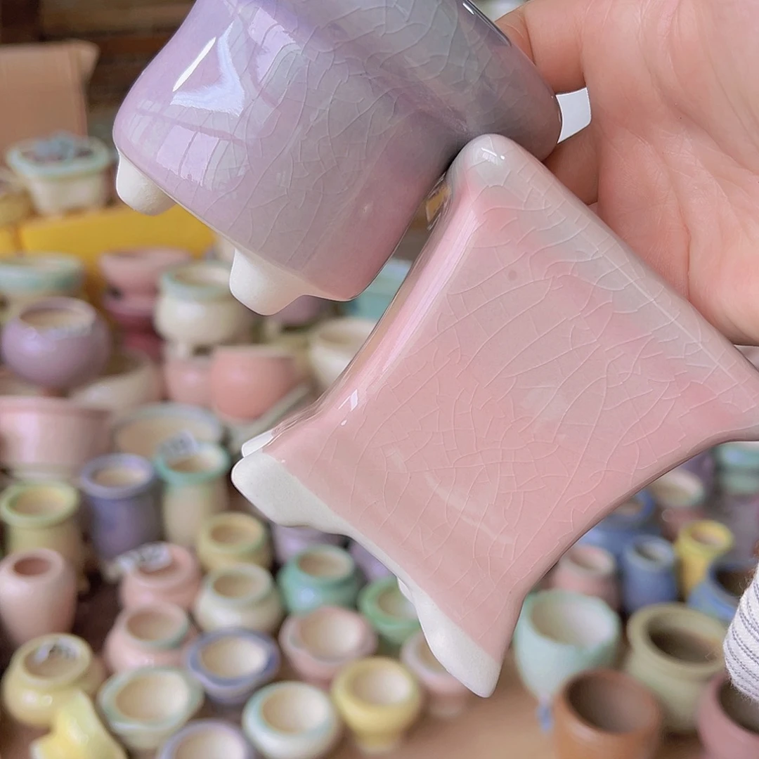 红陶陶瓷花盆当场满12包邮