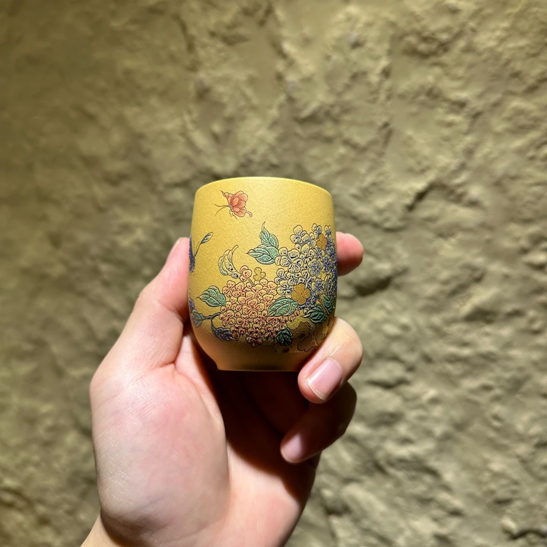 主人杯   原矿段泥 120cc  精品主人杯 品茗杯 紫砂杯