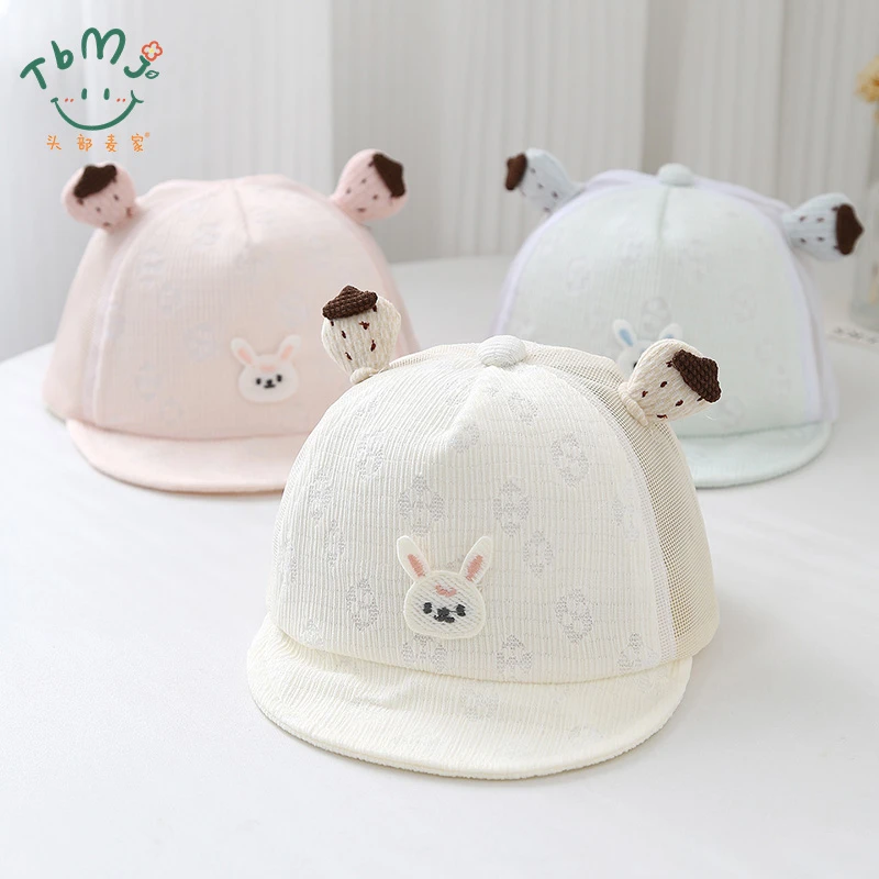 小月龄鸭舌帽夏季薄款可爱超萌韩版鸭舌帽男女宝宝遮阳防晒棒球帽