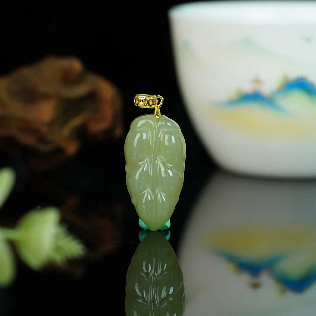 【小北好物】S925银和田玉吊坠约22*11mm【多样性发一件】QH16X591