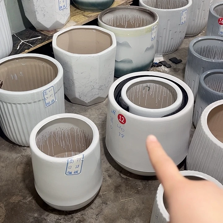 红陶陶瓷花盆默认微瑕