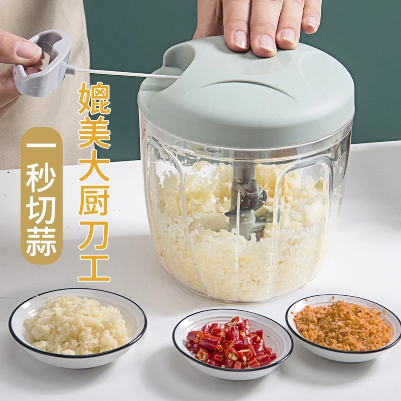 捣蒜泥神器手动蒜泥器家用压蒜蓉拉大蒜末捣碎器切搅碎机打绞X
