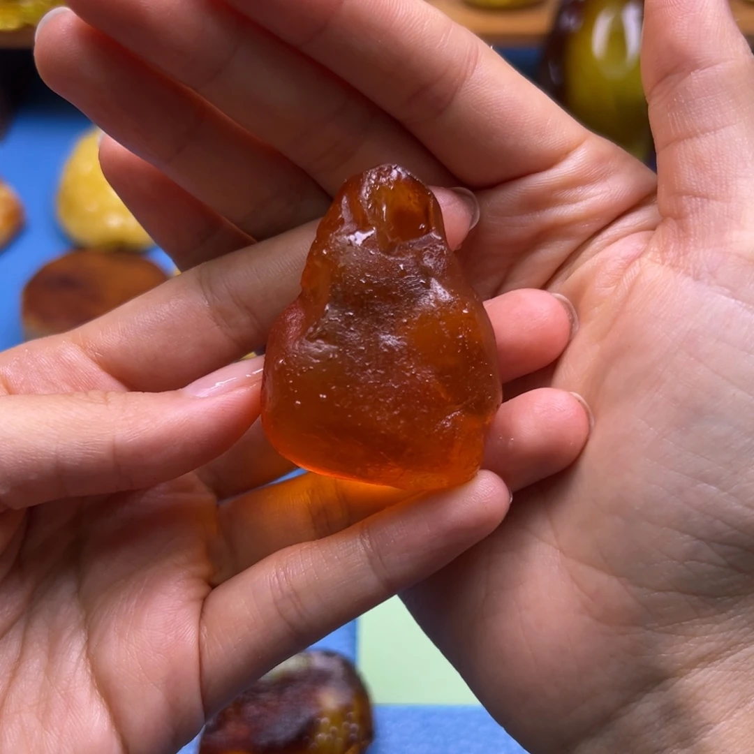 离***雨定制琥珀未镶嵌琥珀蜜蜡