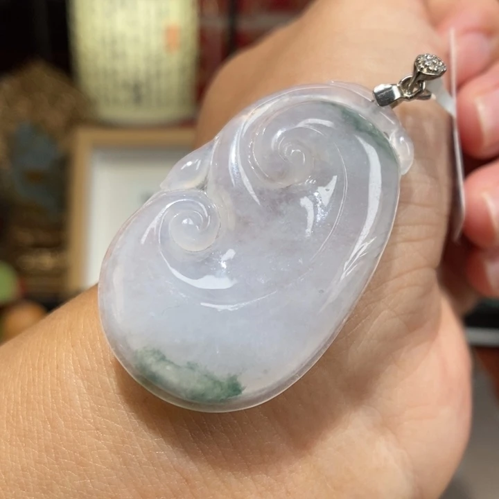 【闪购商品】颈饰银S925镶嵌翡翠22