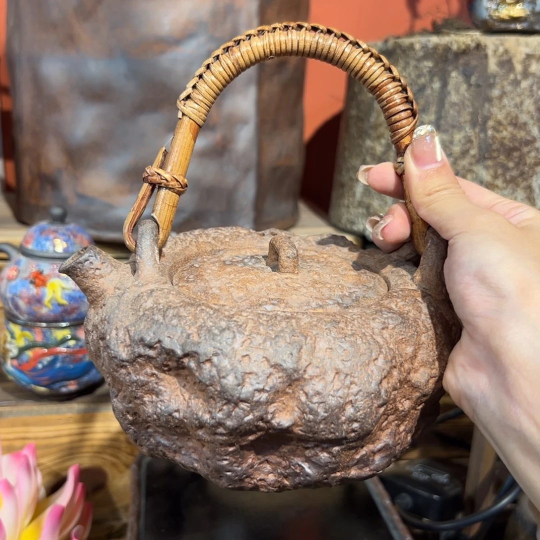 裸烧老岩泥原矿茶具