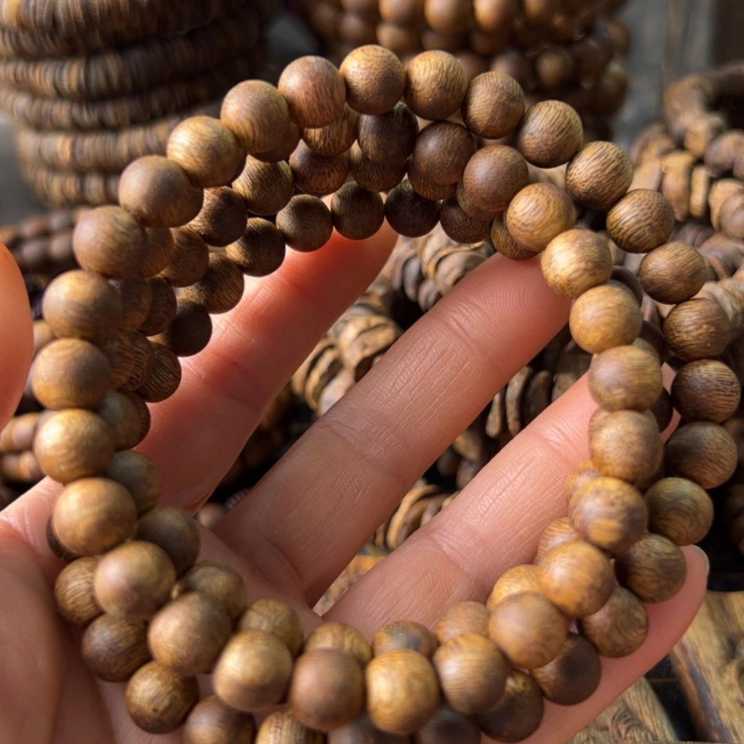 手串沉香0.8奇楠圆珠多圈