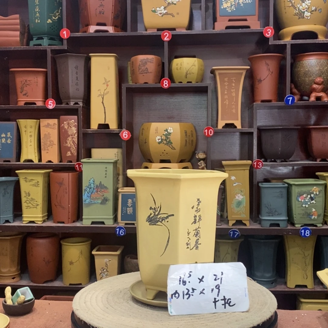 紫砂艺术紫砂花盆