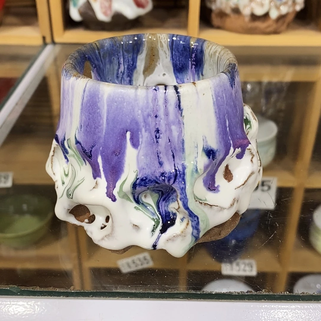 粗陶志野柴烧茶器