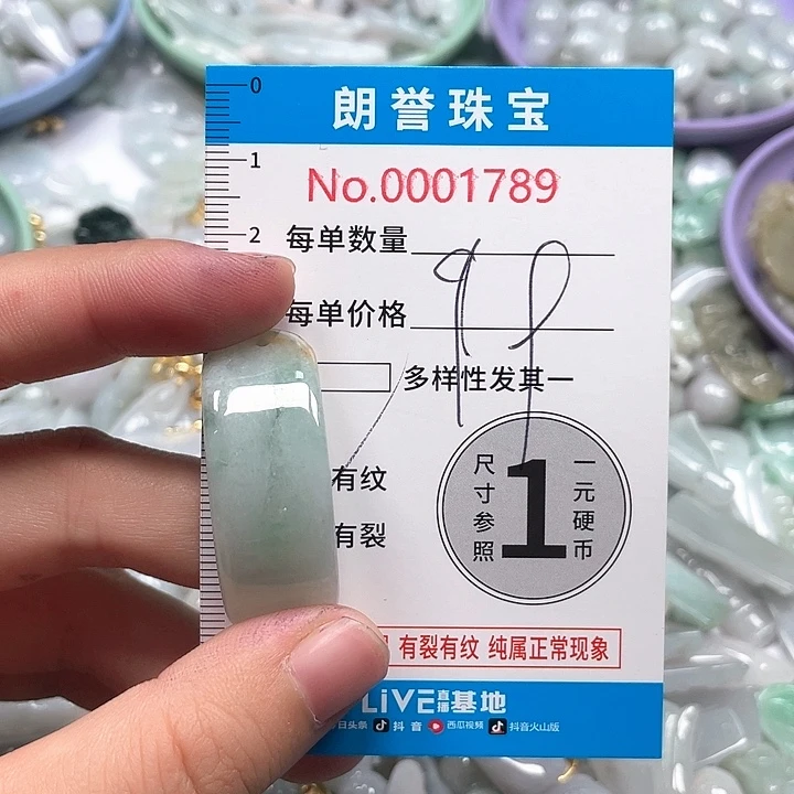 翡翠未镶嵌颈饰翡翠吊坠1789