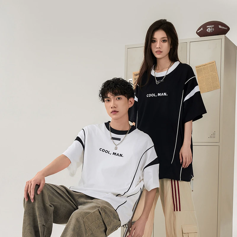 THESIMPSONS【刘彰同款】夏季休闲宽松短袖T恤男女同款体恤衫