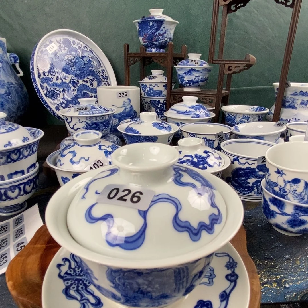 瓷片景德镇手绘青花茶器026