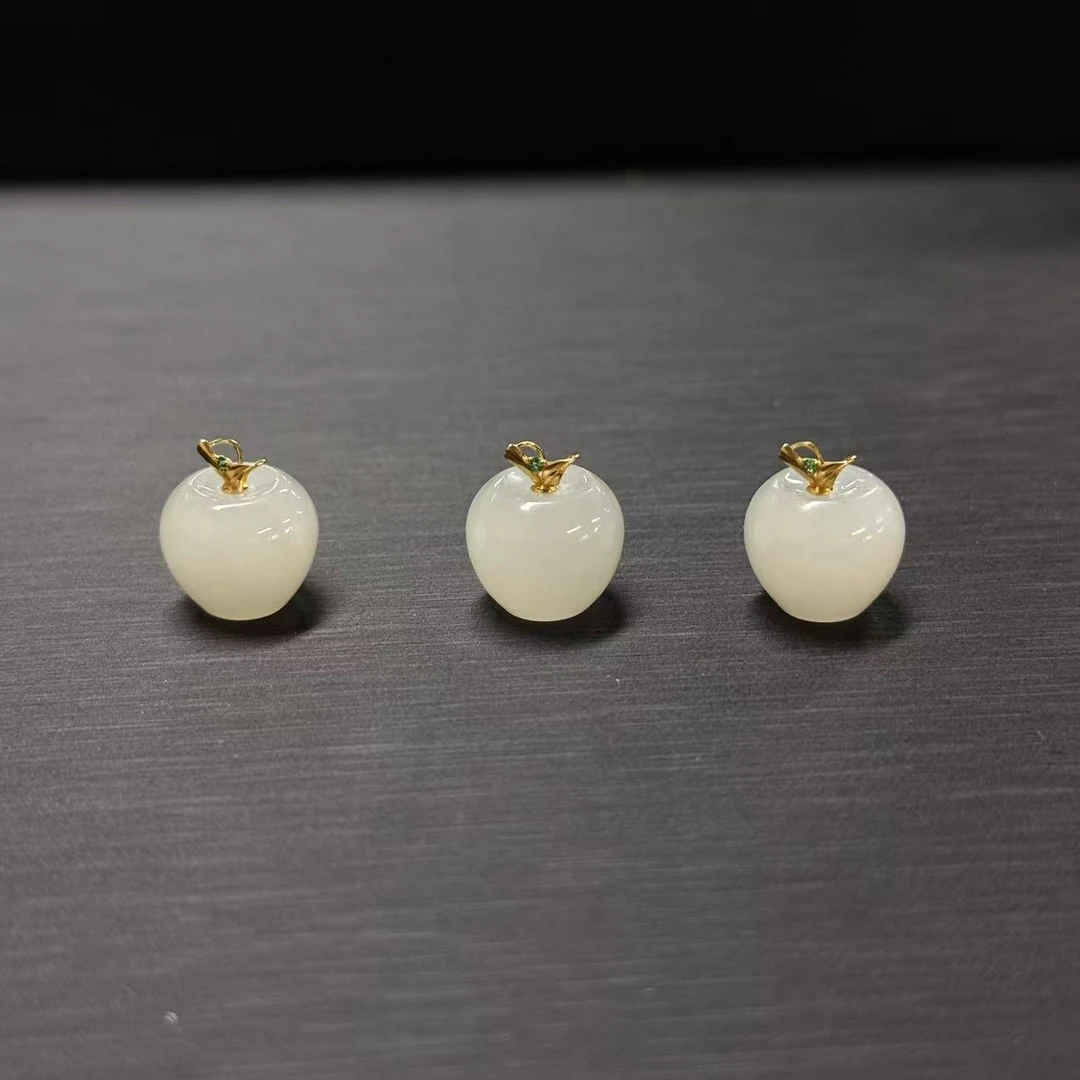 18K和田玉苹果吊坠*（多样性发一件）