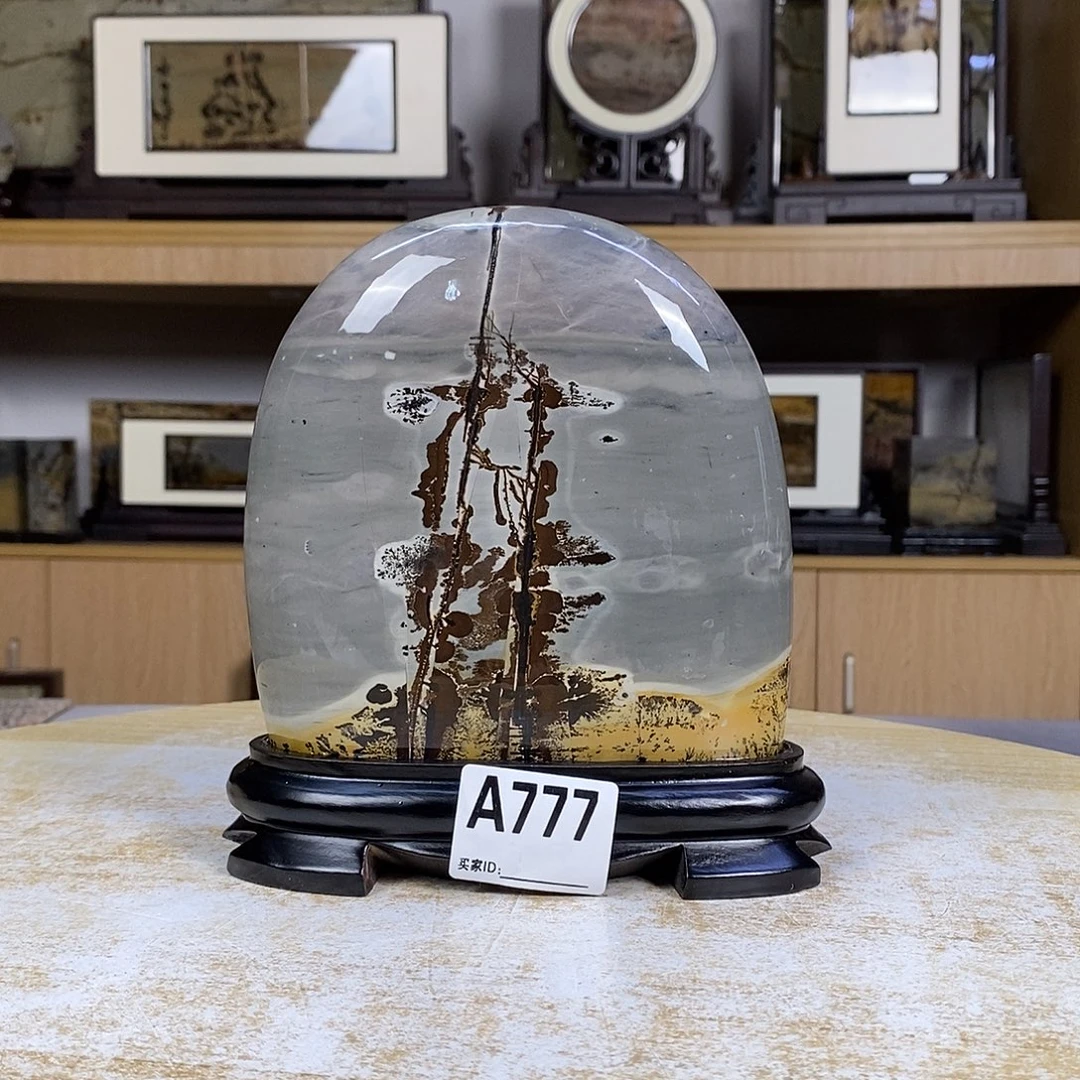 昌化石印石广西国画石摆件