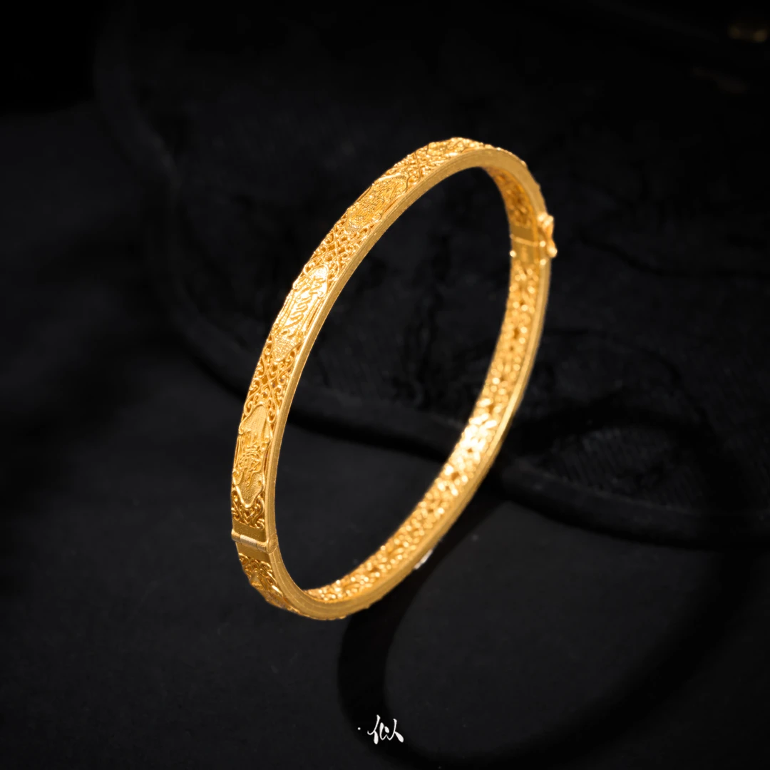 【十圣灵符】·似梓珠宝· 18k手镯  SZMDJZ015