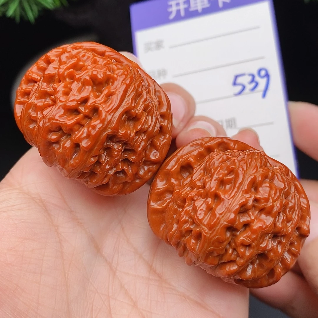 文玩核桃把件41闷白539