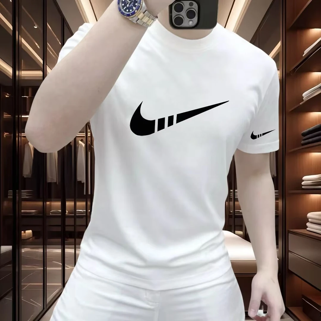 索罗娜凉感短袖t恤男潮牌时尚圆领夏季新款潮流休闲百搭男装上衣