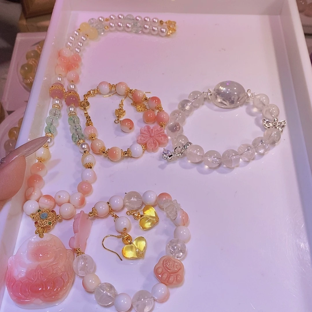 水晶手链未镶嵌?**敏差价