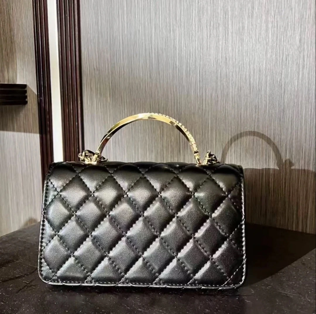 小香风菱格链条包包女高级质感时尚百搭真皮单肩斜挎包包休闲女士