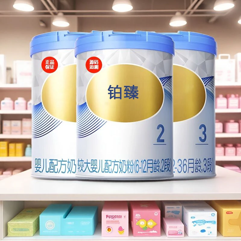 DHA幼儿配方奶粉铂臻780g罐三段6个月以下小孩奶粉1-3岁宝宝奶粉