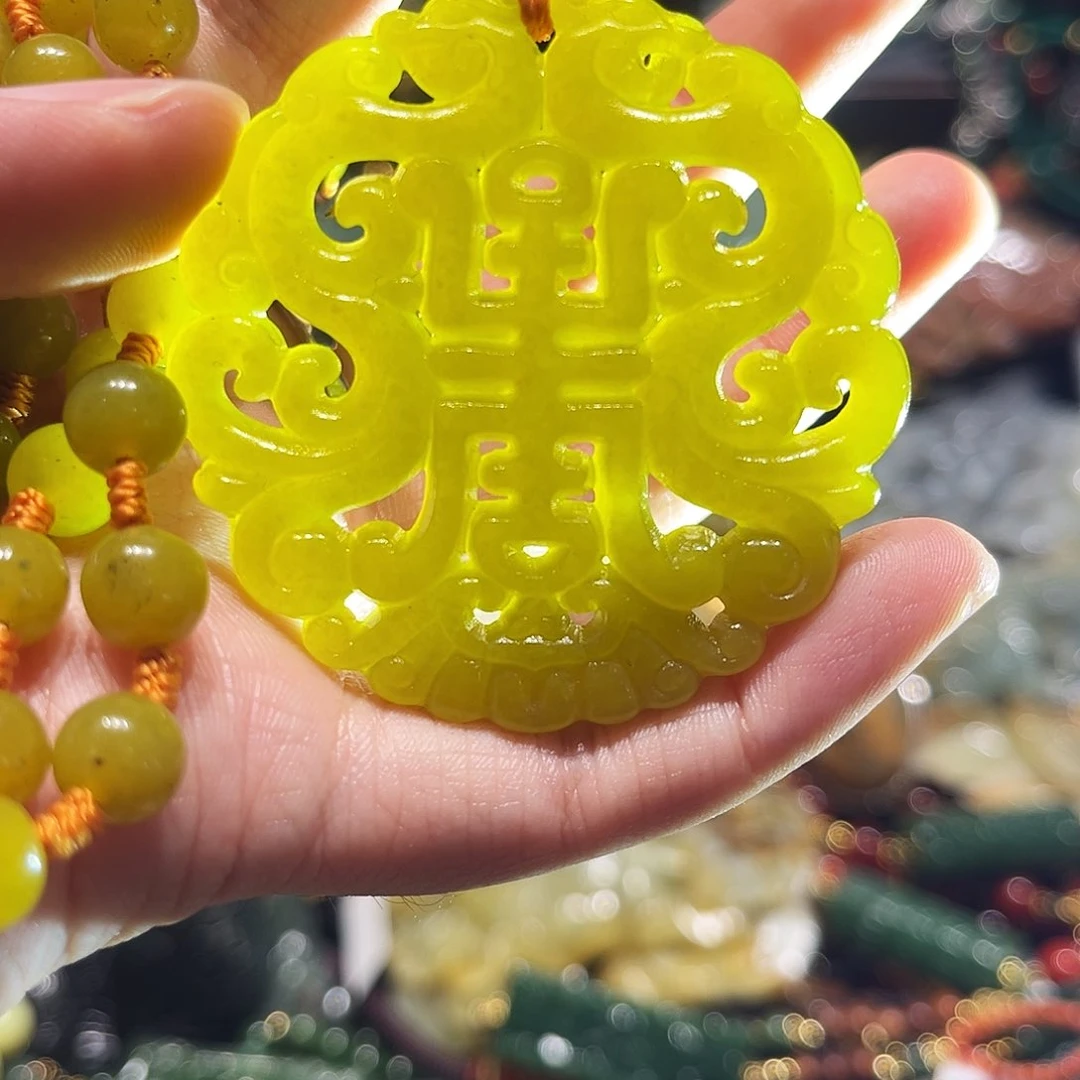 未镶嵌岫玉毛衣链