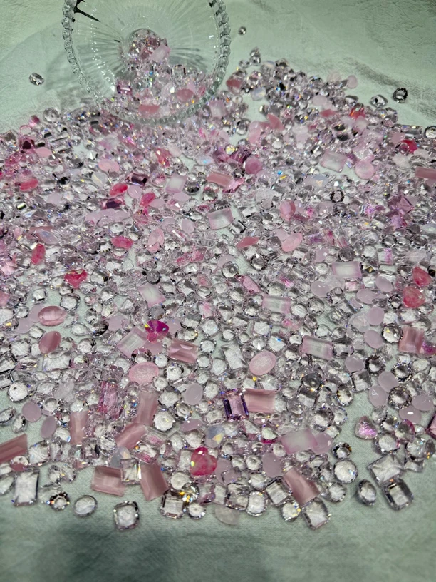 【纯梧 彩蛋版 珠宝切 】心动信号 超闪 人造玻璃水晶 diy 美甲钻