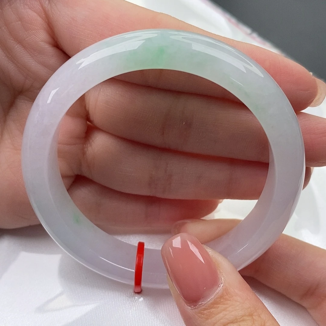 翡翠未镶嵌手镯（圆镯）缅甸天然A货翡翠 53