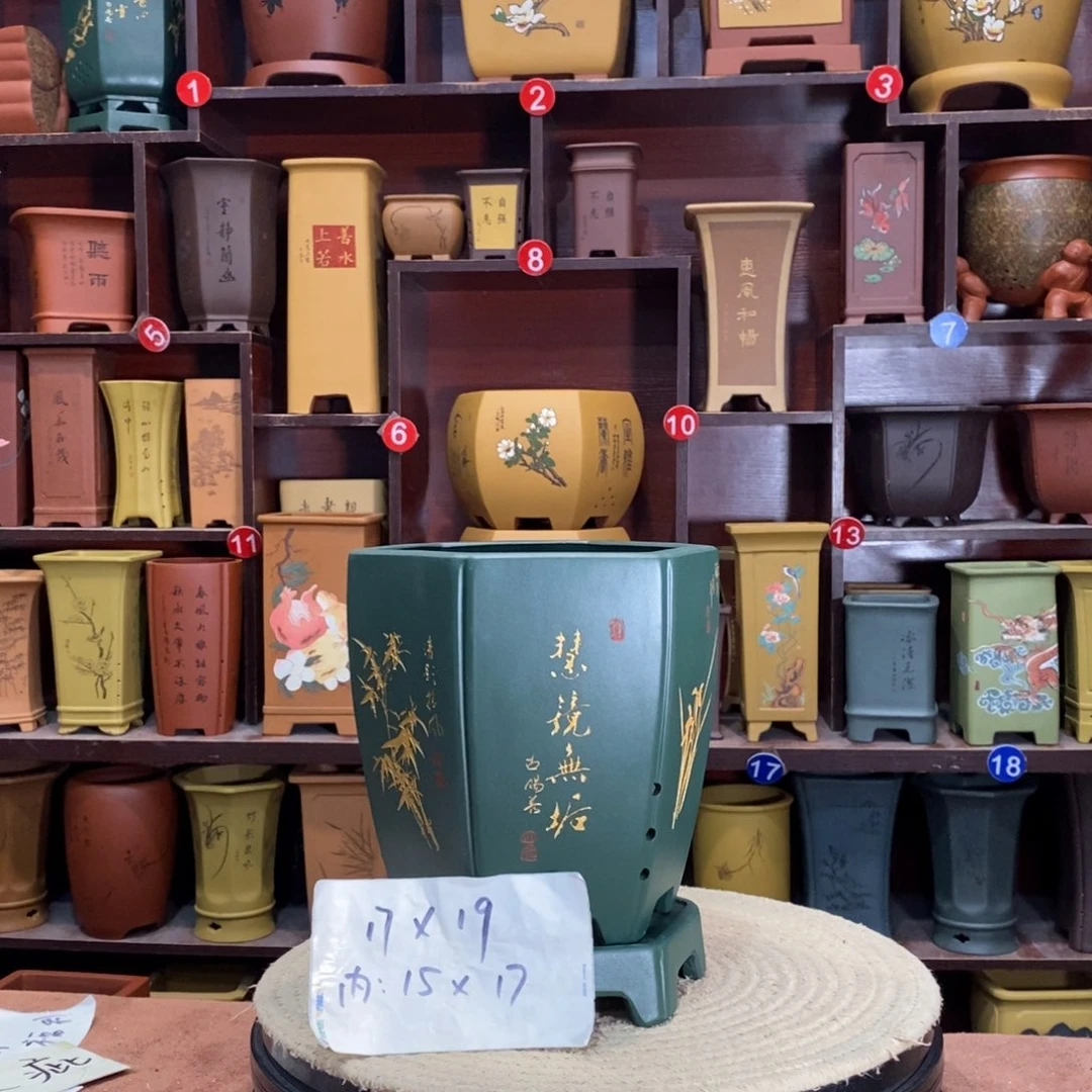 紫砂艺术紫砂花盆