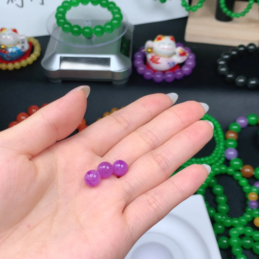 雨***天一物一拍，卡8紫罗兰手串