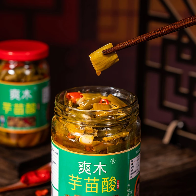 芋苗酸开盖即食酸芋苗去皮芋头梗酸菜酸笋开胃下饭下粥菜开盖即食